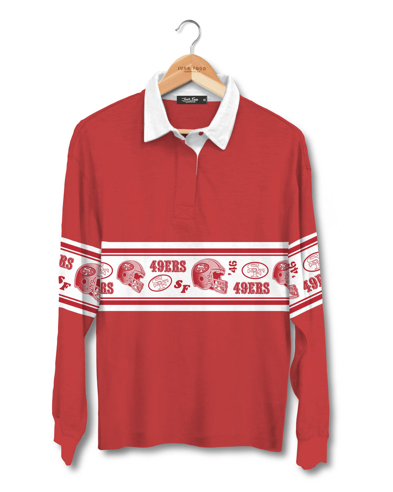49ers Women's Helmet Rugby Top - JoeyRae