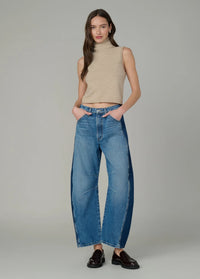 The Stevie Sleeveless Roll Neck Sweater Camel - JoeyRae