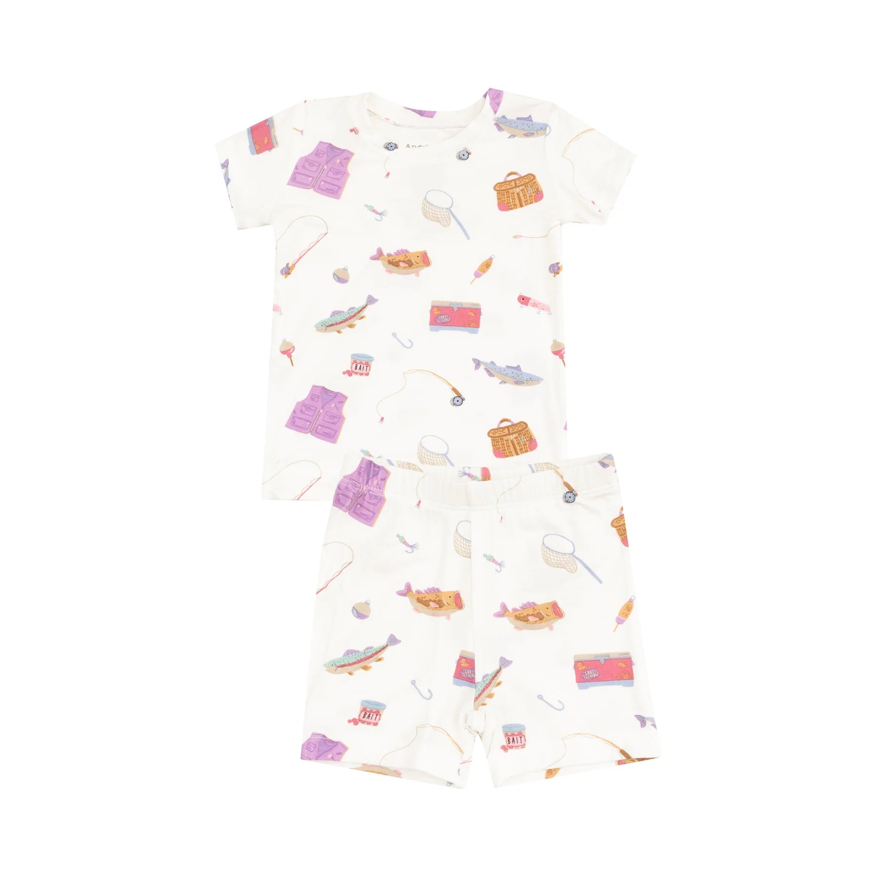 Pink Fishing Things Loungewear Short Set - JoeyRae