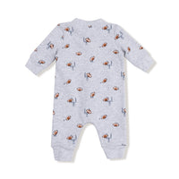 Football Field Goal Baseball Collar Romper