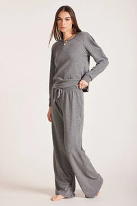 Wide Leg Lounger Pant Charcoal