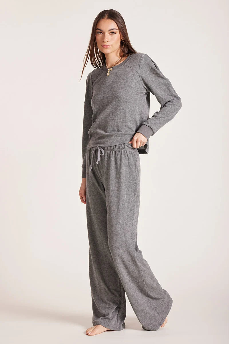 Wide Leg Lounger Pant Charcoal