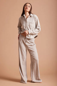 Wide Leg Lounger Pant Light Taupe