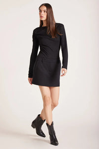 Knot Twist Long Sleeve Tee Black