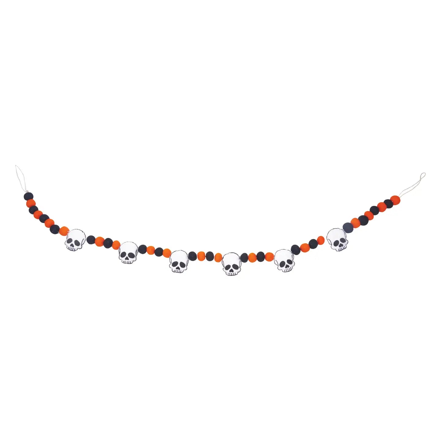 Halloween Spooky Skulls Pom-Pom Garland