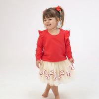 Tutu Skirt Baseball Oat - JoeyRae
