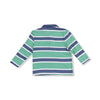 Rugby Stripe  Polo Long Sleeve Shirt