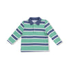 Rugby Stripe  Polo Long Sleeve Shirt