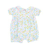 Carolines Calico Puff Sleeve Romper - JoeyRae