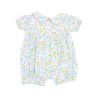 Carolines Calico Puff Sleeve Romper - JoeyRae