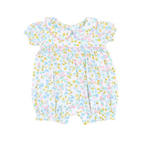 Carolines Calico Puff Sleeve Romper - JoeyRae