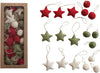 Set Wool Felt Ball and Star Ornaments - JoeyRae