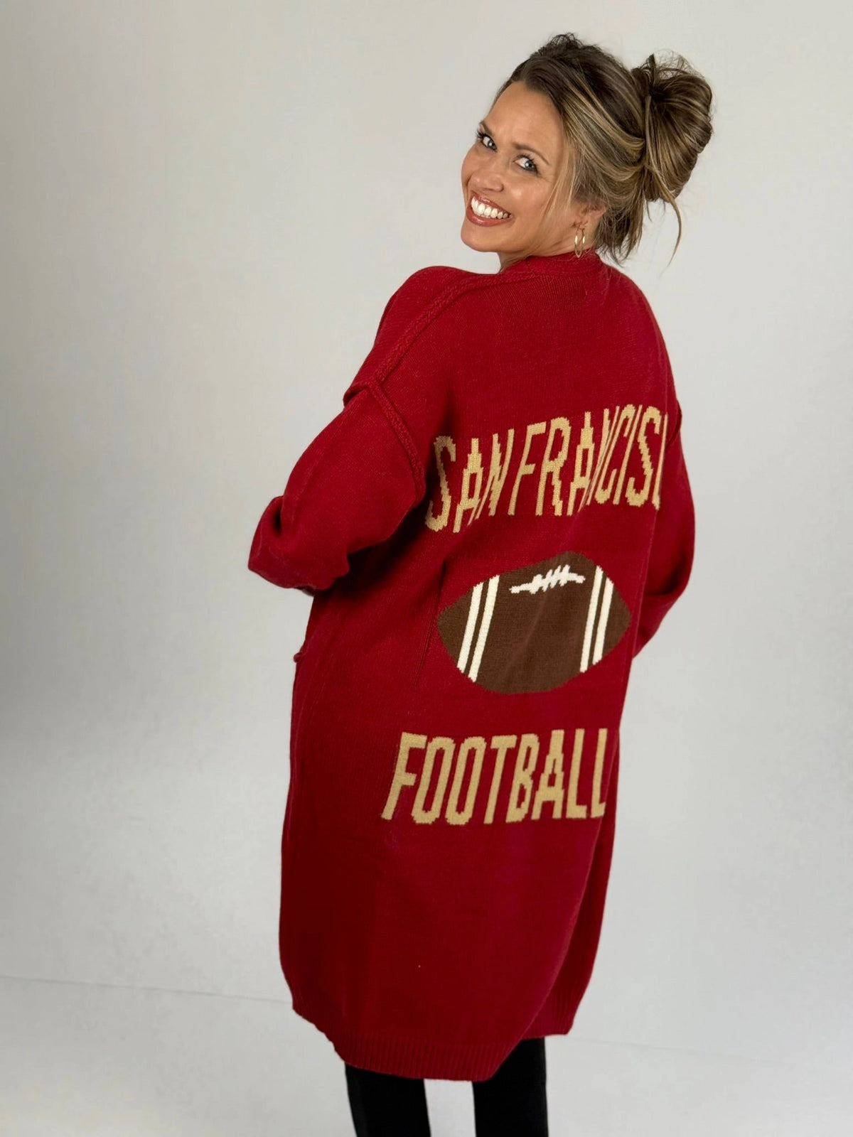 San Francisco Football Cardigan - JoeyRae