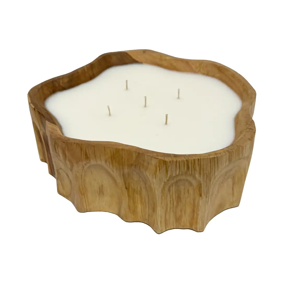 Palo Santo Large Organic Teakwood Candle - JoeyRae