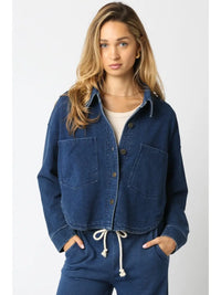 Khissy Cropped Utility Shirt Jacket - JoeyRae