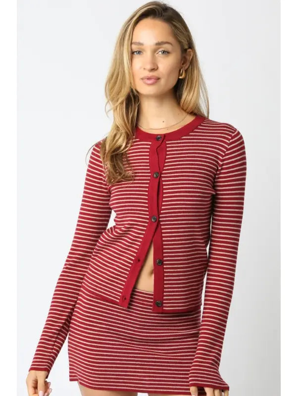Greta Stripe Knit Top - JoeyRae