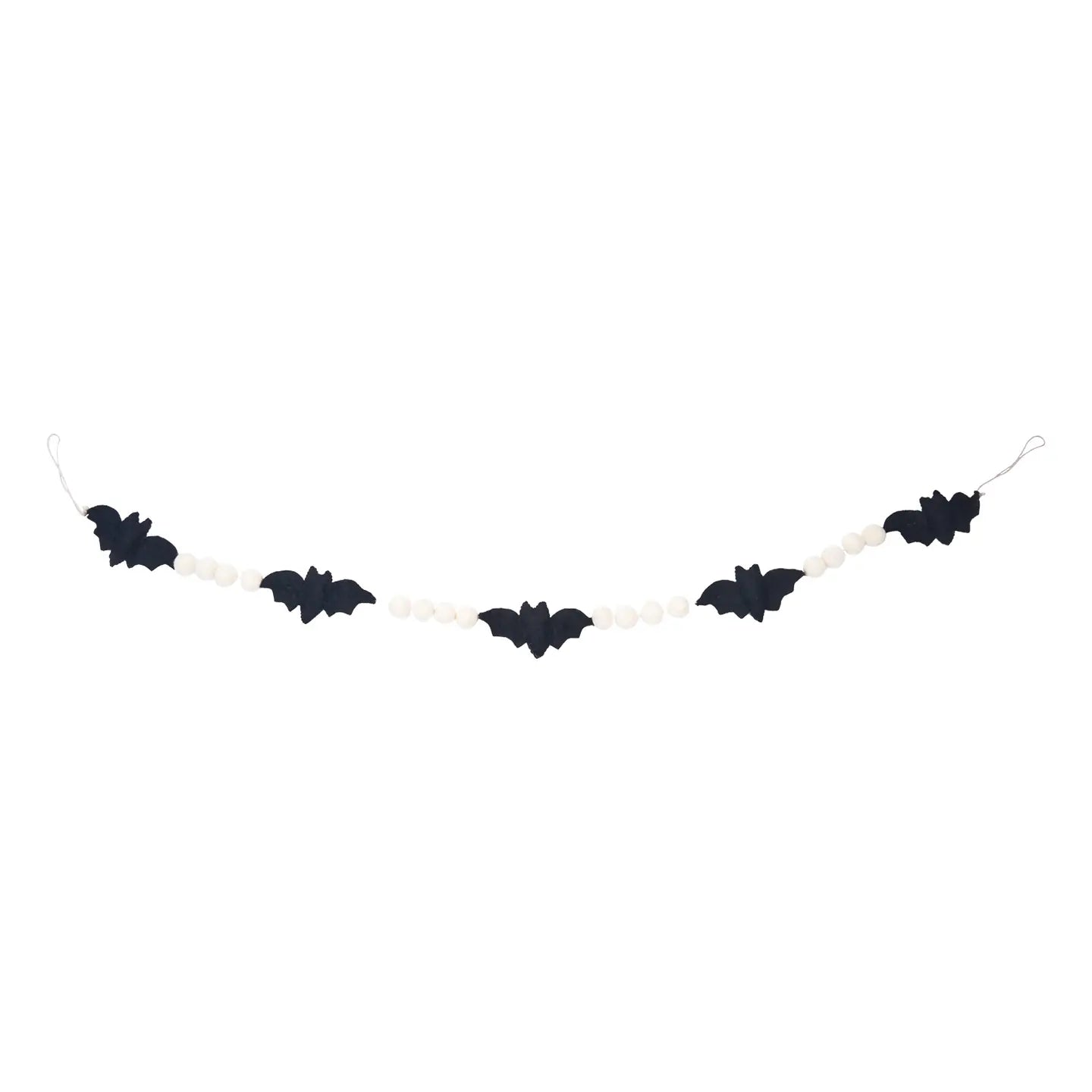 Halloween Spooky Bat Pom-Pom Garland