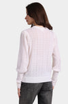Cashmere Blousant Sleeve Crew Neck Pullover - JoeyRae