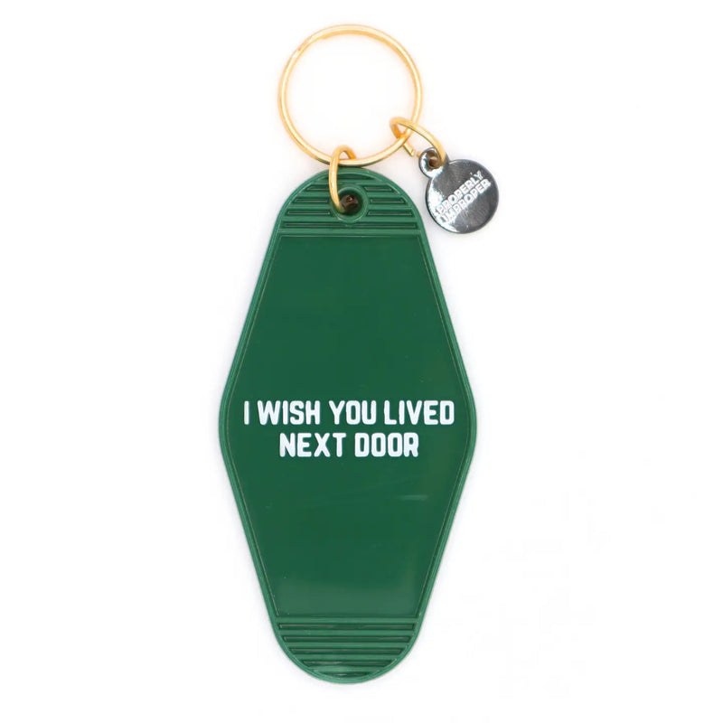 Wished You Lived Next Door Motel Keychain - JoeyRae