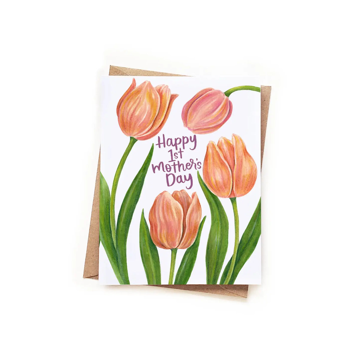 Happy 1st Mother's Day Tulips Card - JoeyRae