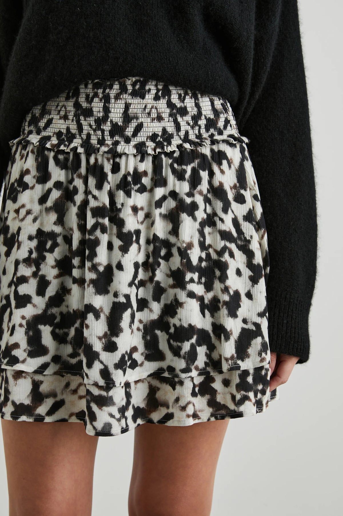 Addison Skirt Blurred Cheetah - JoeyRae