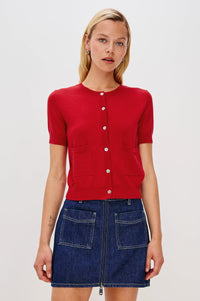 Aisley Sweater Crimson