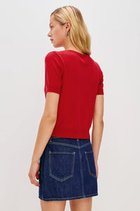 Aisley Sweater Crimson