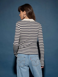 Ami Henley Pointelle Stripe - JoeyRae