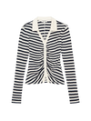 Ami Henley Pointelle Stripe - JoeyRae