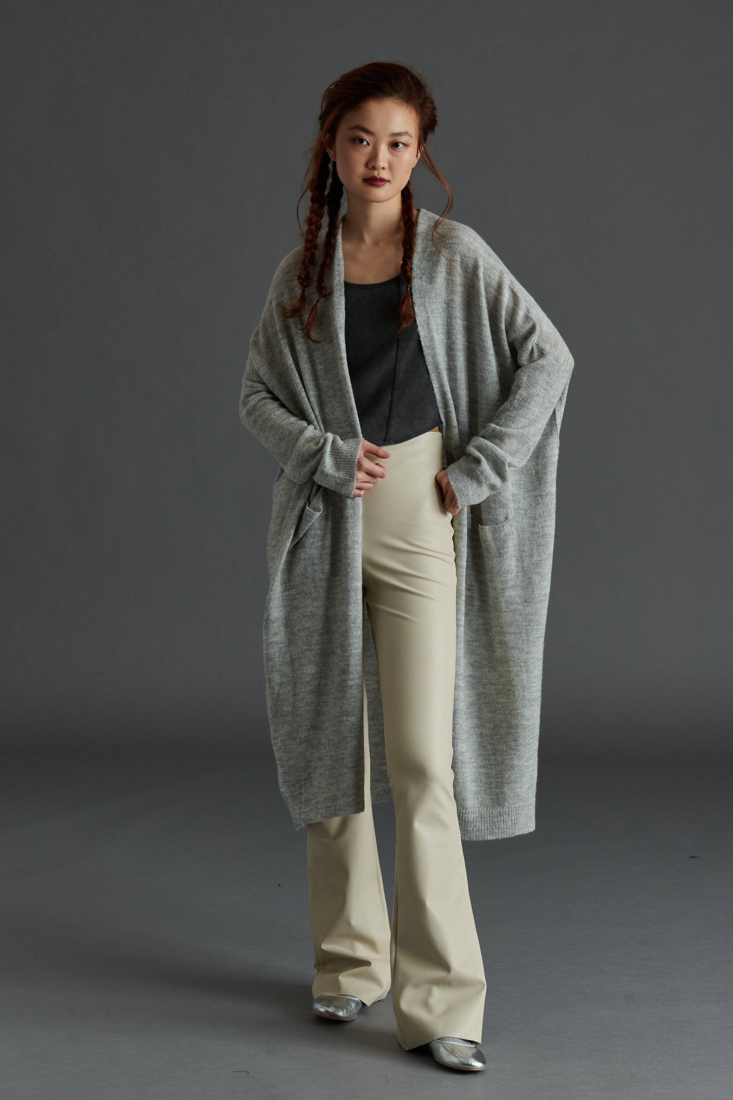 Bleeker Cardigan Heather Grey - JoeyRae