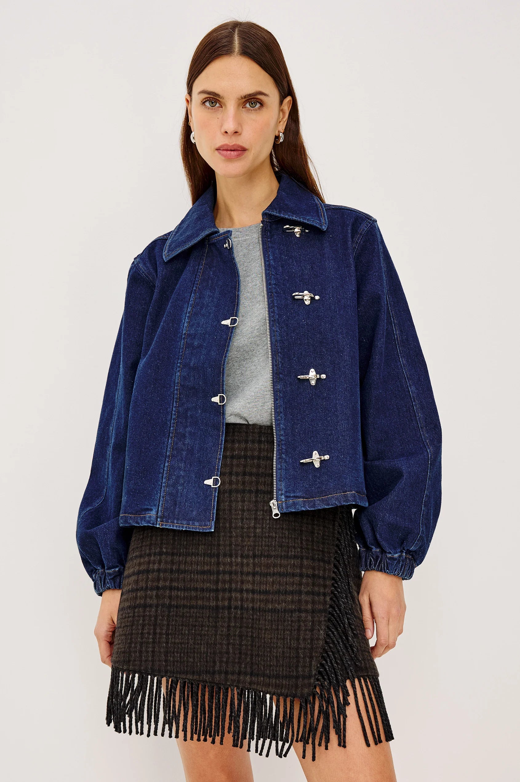 Brooke Jacket Rinse Indigo