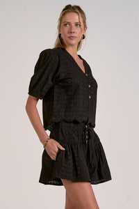 Button Front Shorts - JoeyRae