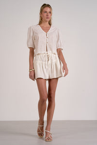 Button Front Shorts - JoeyRae
