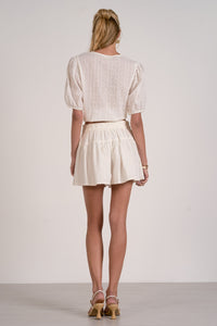 Button Front Shorts - JoeyRae