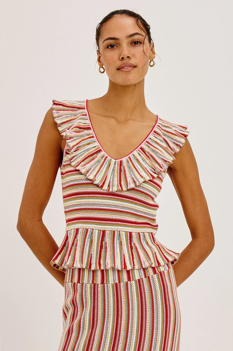 Carmelita Top Havana Stripe - JoeyRae