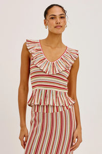 Carmelita Top Havana Stripe