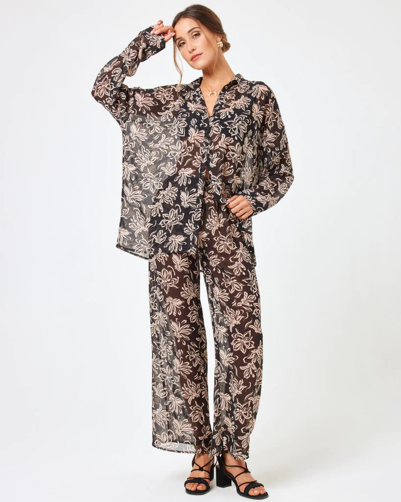 Printed Catalina Top Mystic Magnolia - JoeyRae