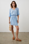 Crystal Mini Dress Lake Stripe - JoeyRae