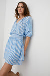 Crystal Mini Dress Lake Stripe - JoeyRae