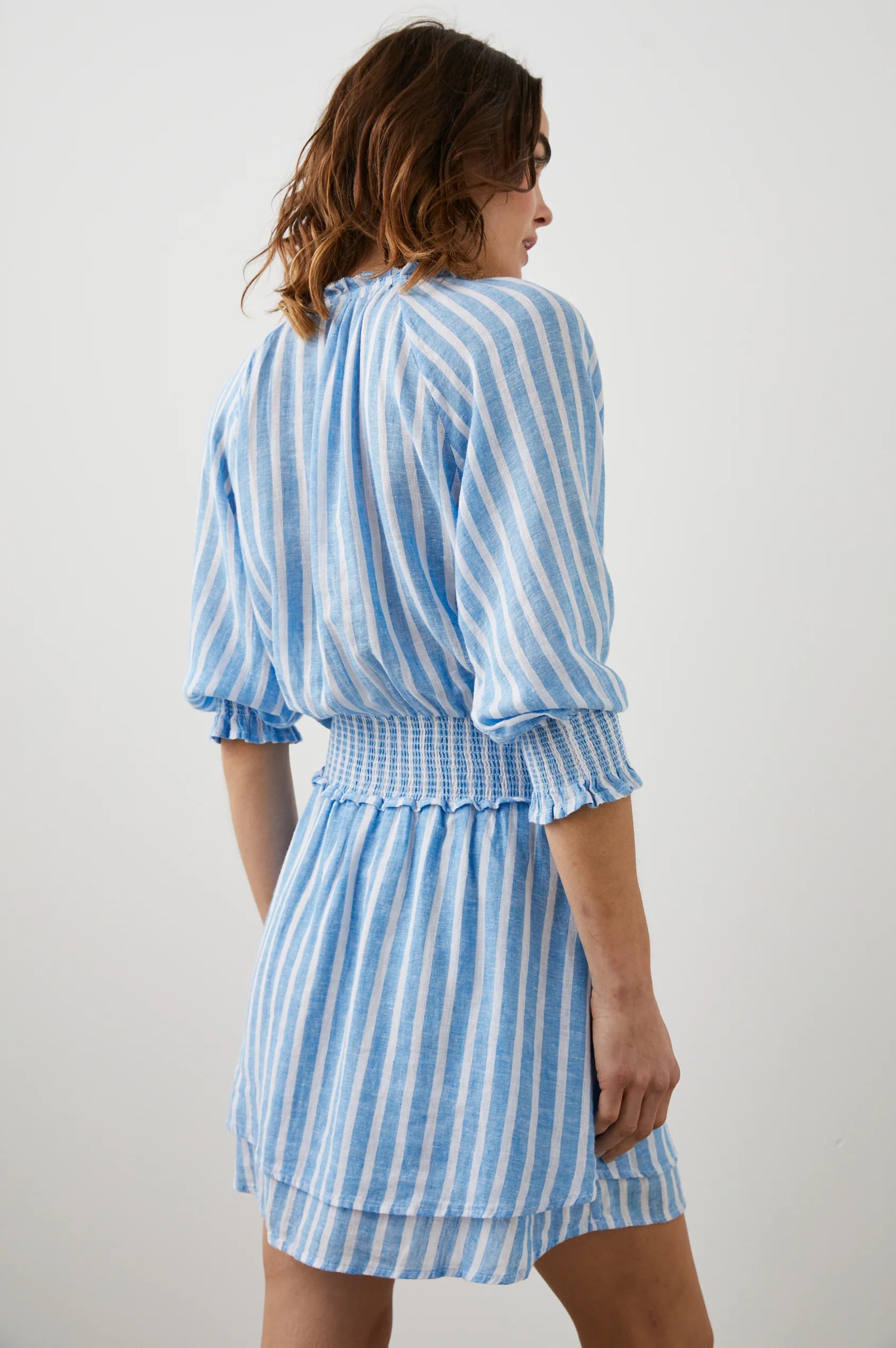 Crystal Mini Dress Lake Stripe - JoeyRae