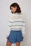 Emanuel Nautical Stripe Cardigan