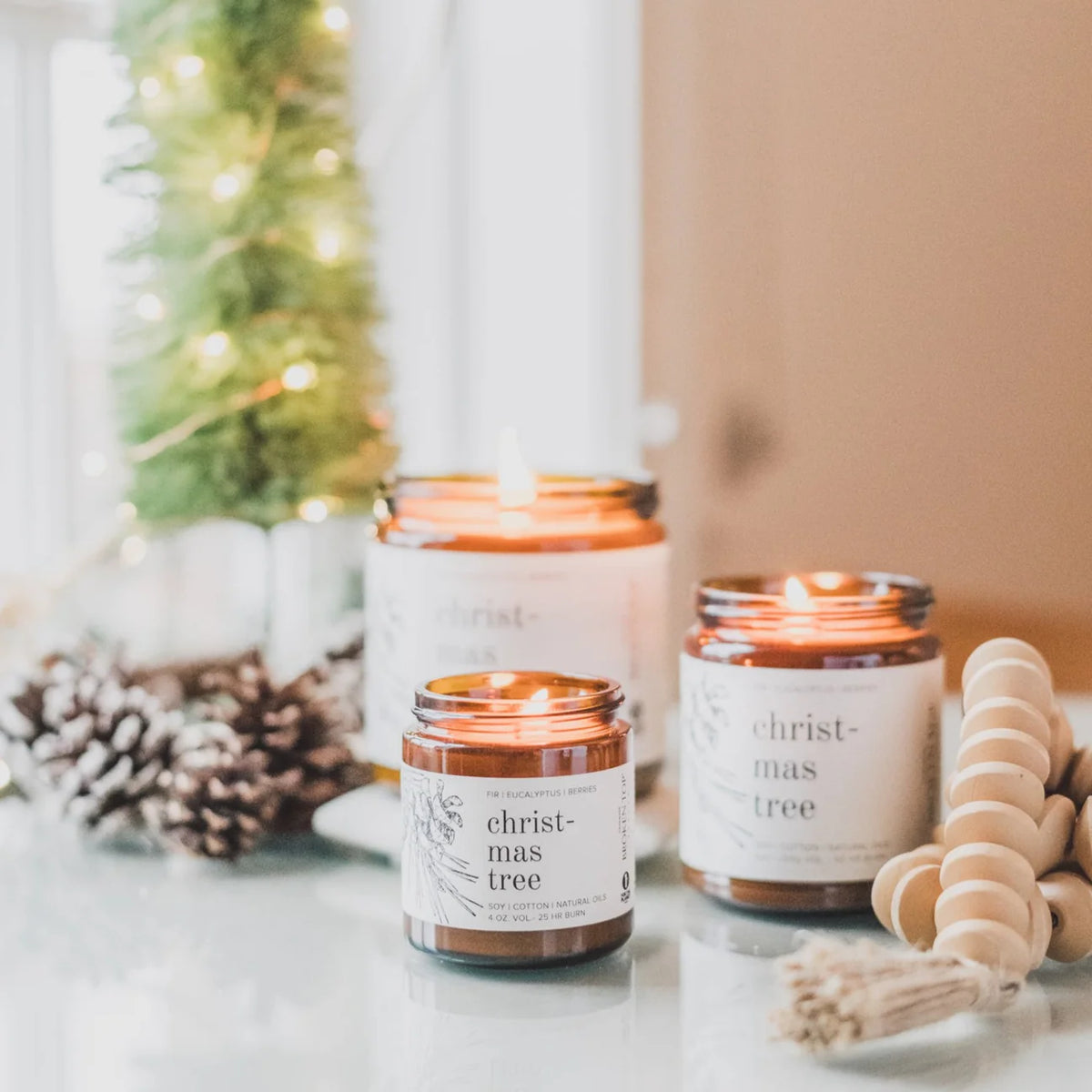 Christmas Tree Large Soy Candle - JoeyRae