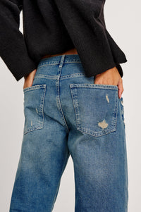 Del Mar Boyfriend Tinted Indigo Destroy