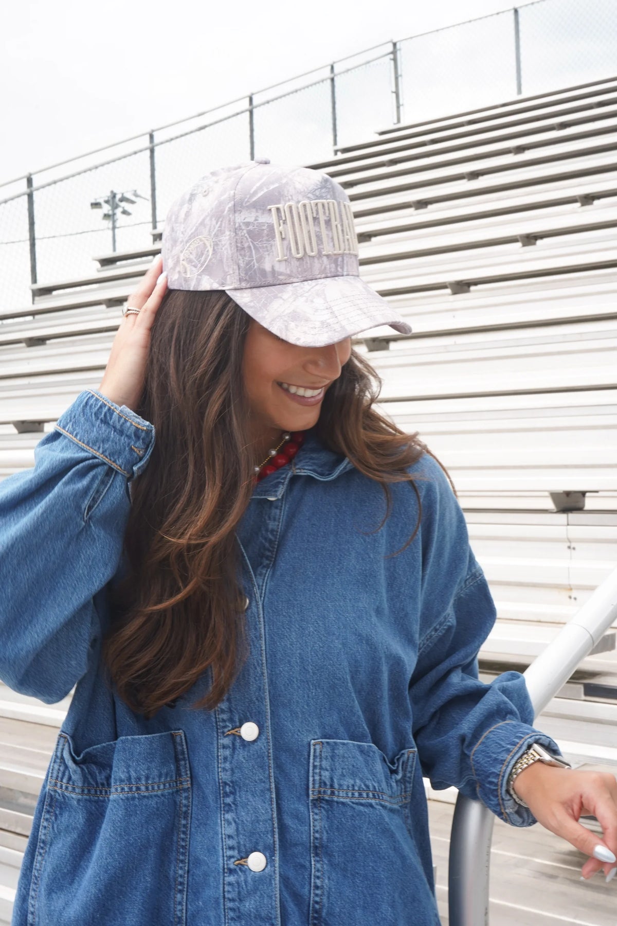 FOOTBALL. Washed Camo Trucker Hat - JoeyRae