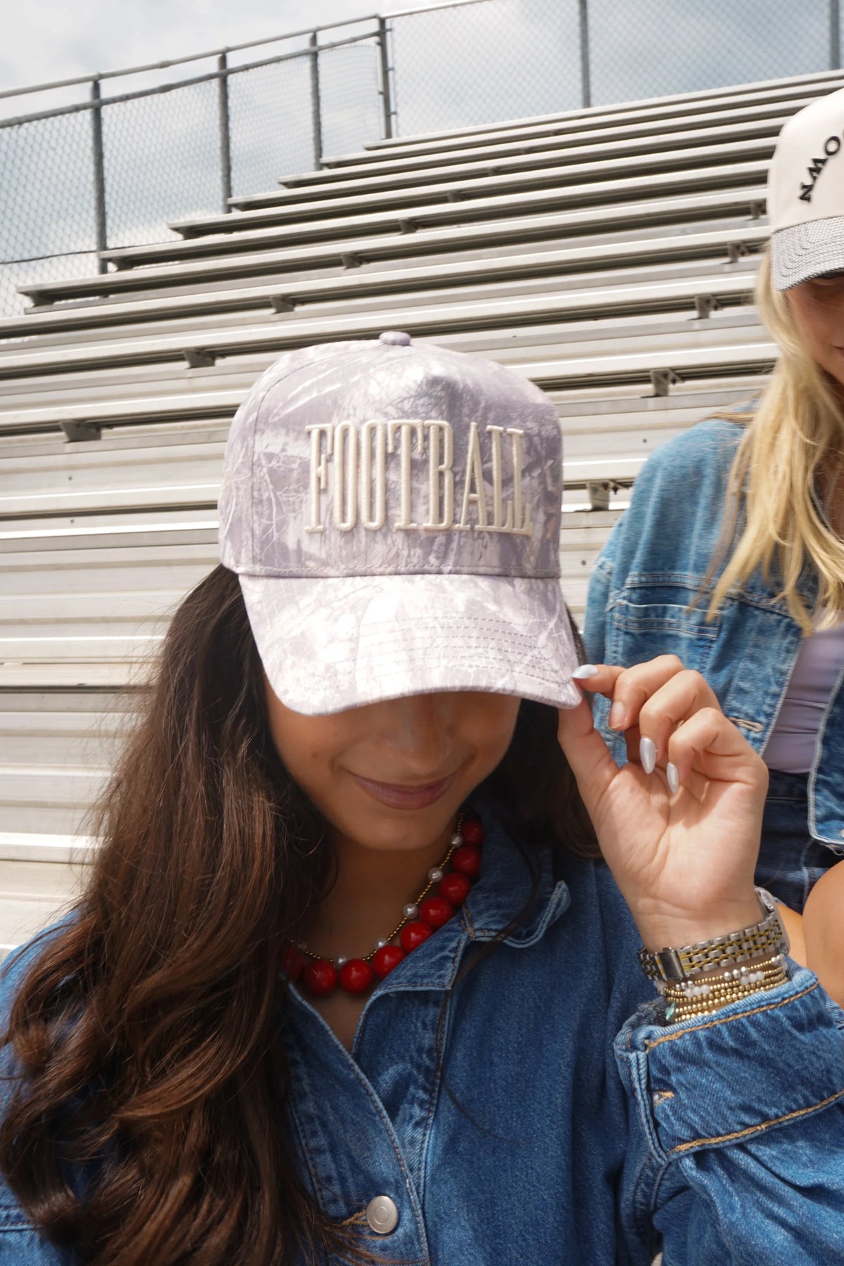 FOOTBALL. Washed Camo Trucker Hat