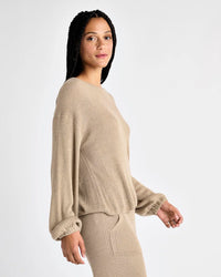 Georgie Cashblend Rib Sweater - JoeyRae