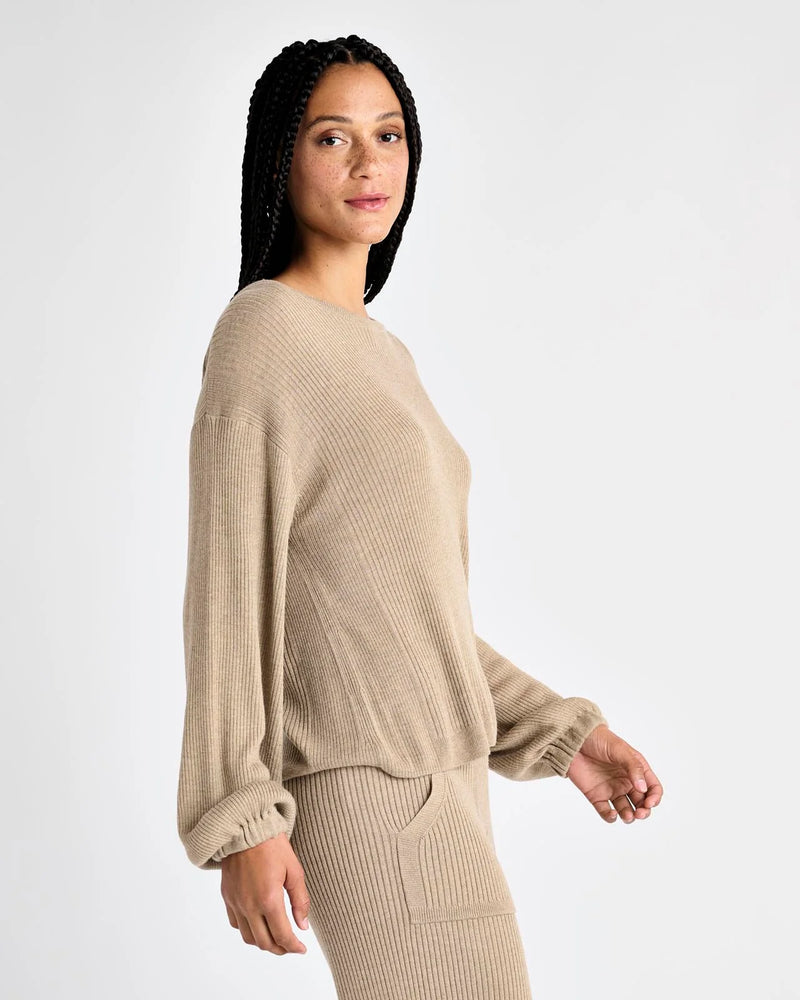 Georgie Cashblend Rib Sweater - JoeyRae