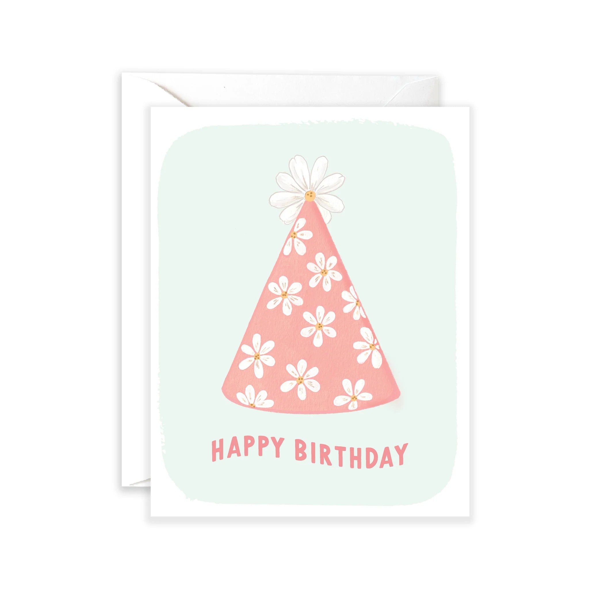 Daisy Party Hat Birthday Card - JoeyRae