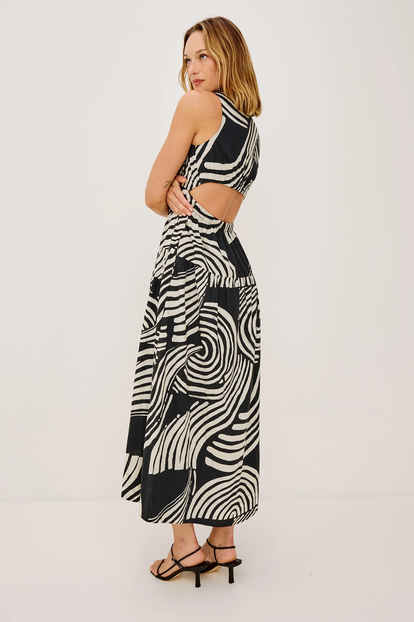Genevieve Dress Onyx Waves