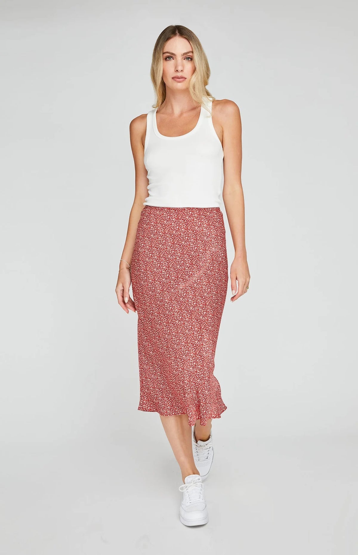 Florentine Skirt Crimson Dapple - JoeyRae